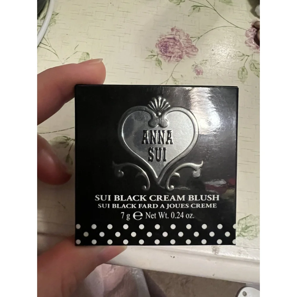 Anna Sui Black Cream Blush Magical Black to Blooming Rose Japan Try One Time